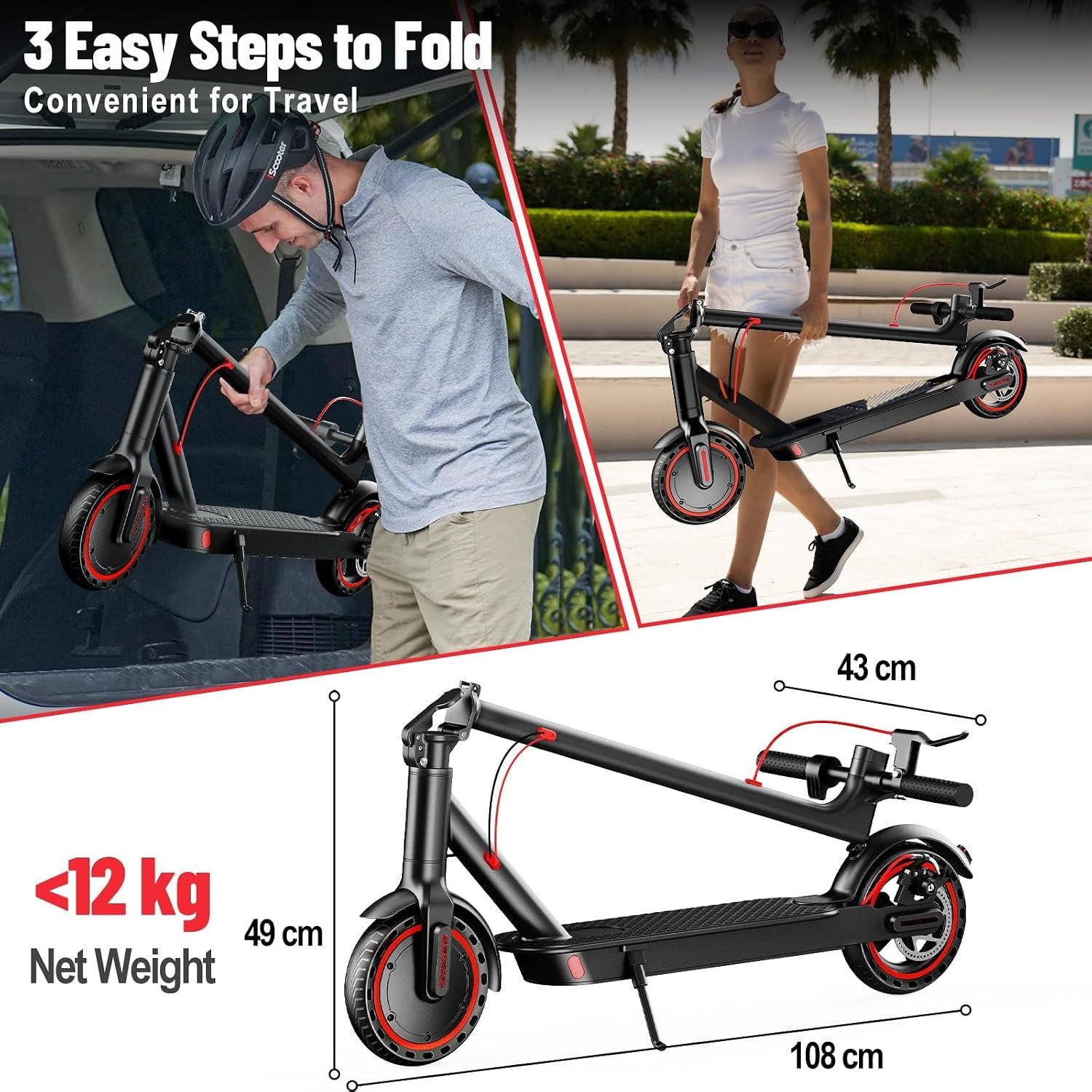 Electric Scooter Portable Urban Scooter Adult Electric Scooters for electric bike riders and smart electric mobility
