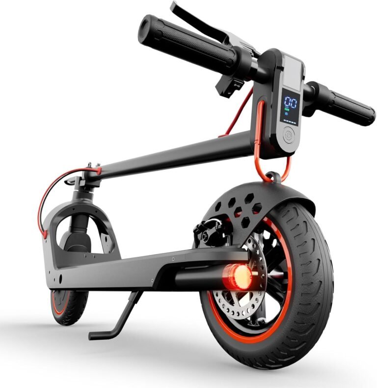 Electric Scooter, Electric Scooter Adult 350W/500W with 25-35KM Range, Max Speed 25KM/H, Max load 120KG/140KG, 8.5" Solid Tire, Double Braking System, App Control for Adults and Teens