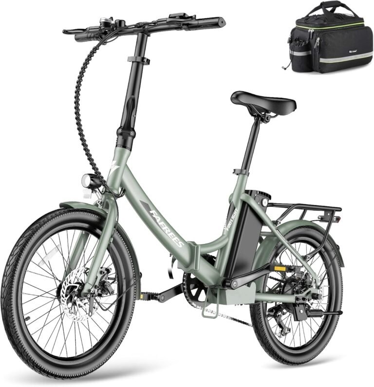 Fafrees F20 LIGHT Electric Bike, 20 Inch Folding Electric Bicycle for Adults, 16.75Ah/603Wh Removable Battery E-bike, 7 Speed, 250W Motor Electric Mountion Bike, Range 90-120KM