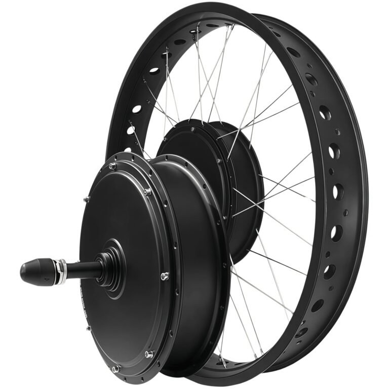 20-24-26" Fat Tire Electric Bike Conversion Kit 48V 1500W Front Hub Motor for 135Mm Dropout,Front Wheel Drive E-Bike Hub Conversion Kit 48V1500W,26"
