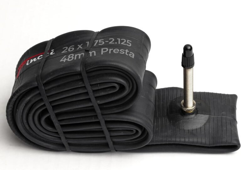 Fincci 26 inch inner tube -Bike Inner tube 26 x 1.75/1.95/2.1/2.125 Inch with 48mm Presta Valve for Mountain bike, MTB, Electric bicycle, Road Hybrid Bicycle