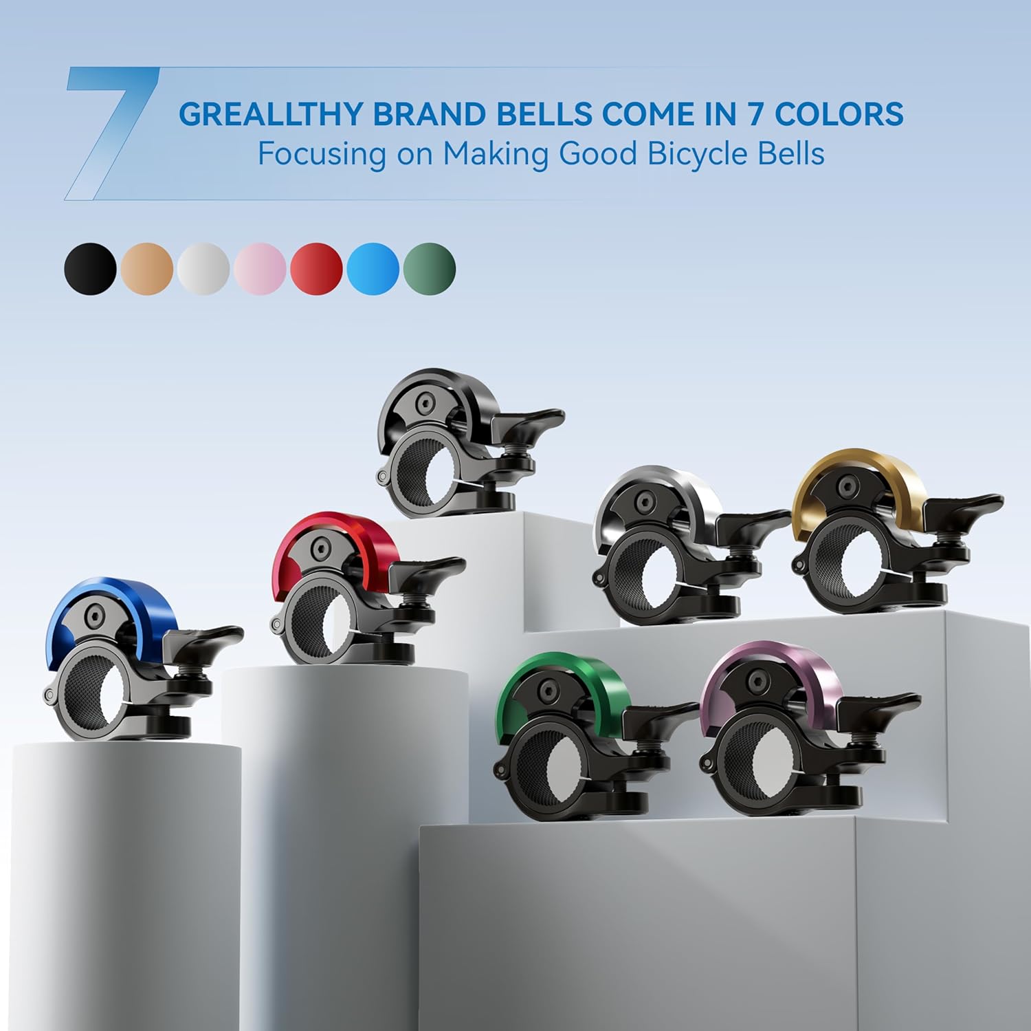 Greallthy Bike Bell Aluminu