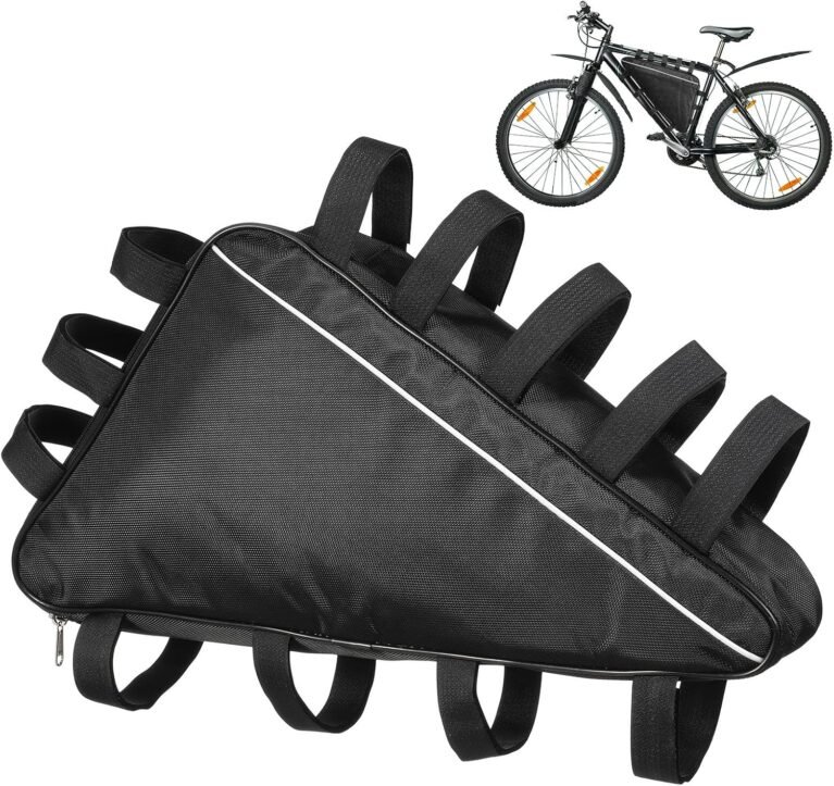 Healeved Bike Triangle Bag Frame Mount Storage Pouch Large Capacity Waterproof Electric Bike Battery Case for Cycling Hiking Camping