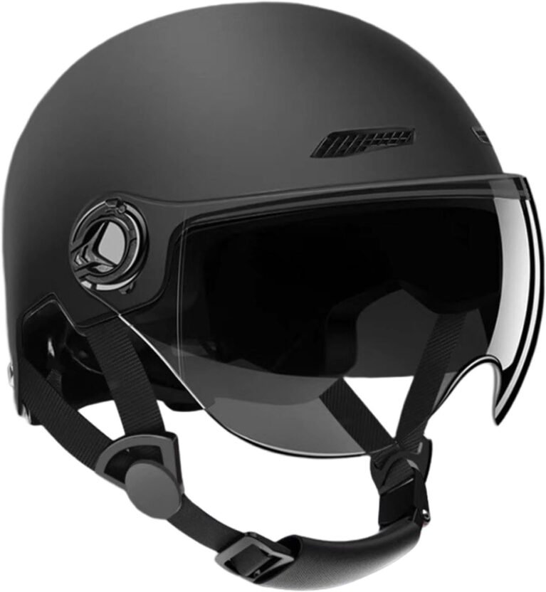 Adults Helmet with Goggle Helmet for Men Women Cycling Scooter Helmets with Removable Sun Visor Adjustable Size