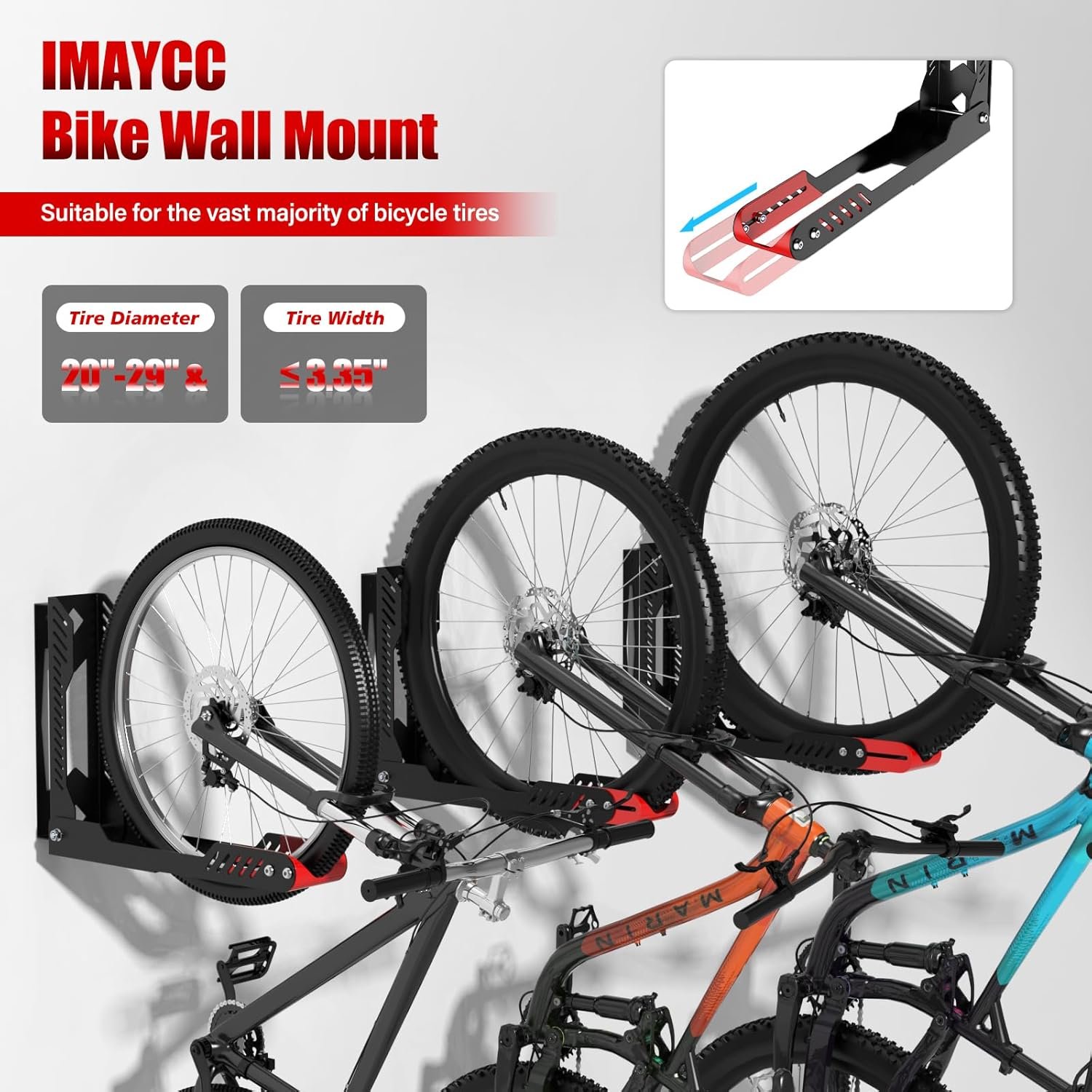 Imaycc Upgraded Bike Wall