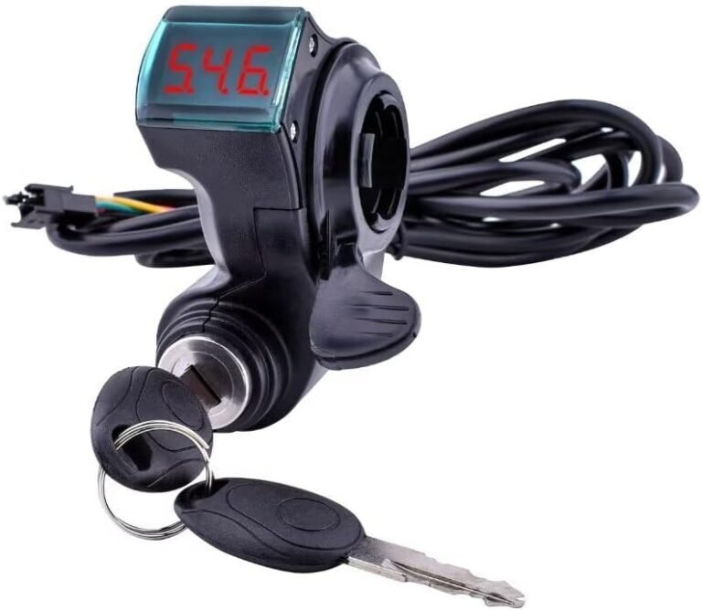 Kunray Ebike Throttle with LED Display - Universal Electric Scooter Throttle, Portable Digital Grips for Motorcycle, Gokart