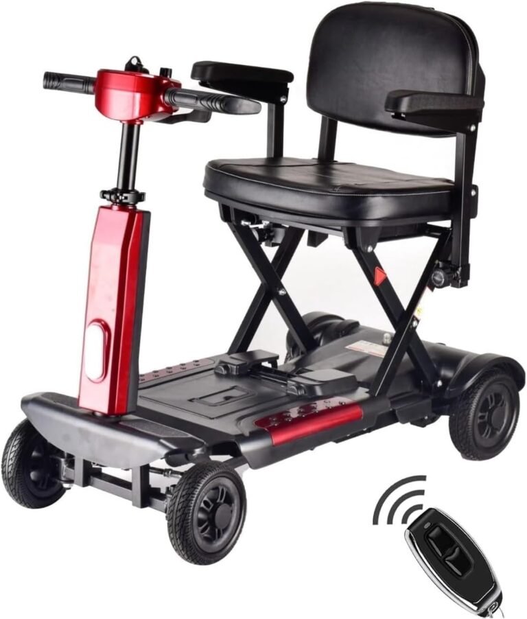 Lightweight 24kg Automatically Folding Mobility Scooter with Removeable Battery Boot Scooter Portable Travel Scooter, 270W, 10Ah, 2026 Model