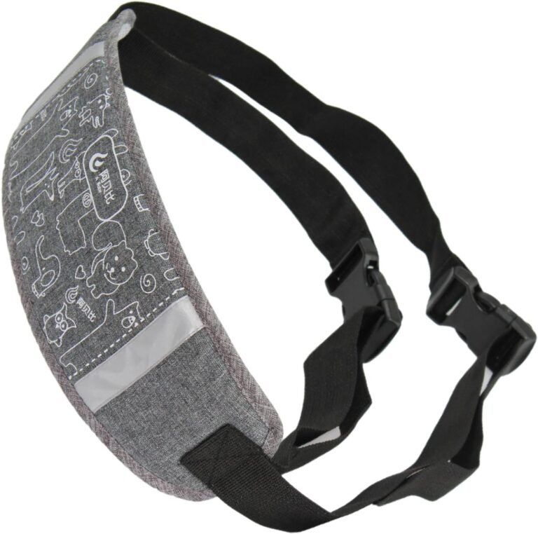 Motorcycle Safety Belt – Kids Harness Strap, Reflective Riding Gear | Padded Adjustable Support System, Slip Resistant Buckle with Secure Fit for Child Passenger Motorbike Travel Ride Protection