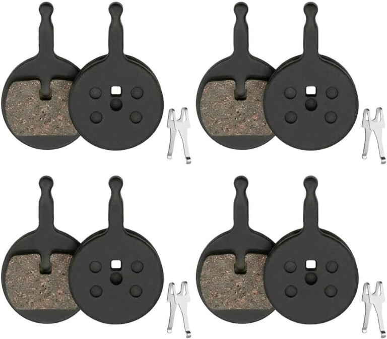 4 Pairs Bicycle Bike Disc Brake Pads for Avid Mechanical BB5, Kingdom, CSC, Decipher, Promax DC 710/720/913, Promax 300/300R/330/330R/Render, Bike Brake Pad for Road Bicycle, Resin/Semi-metallic