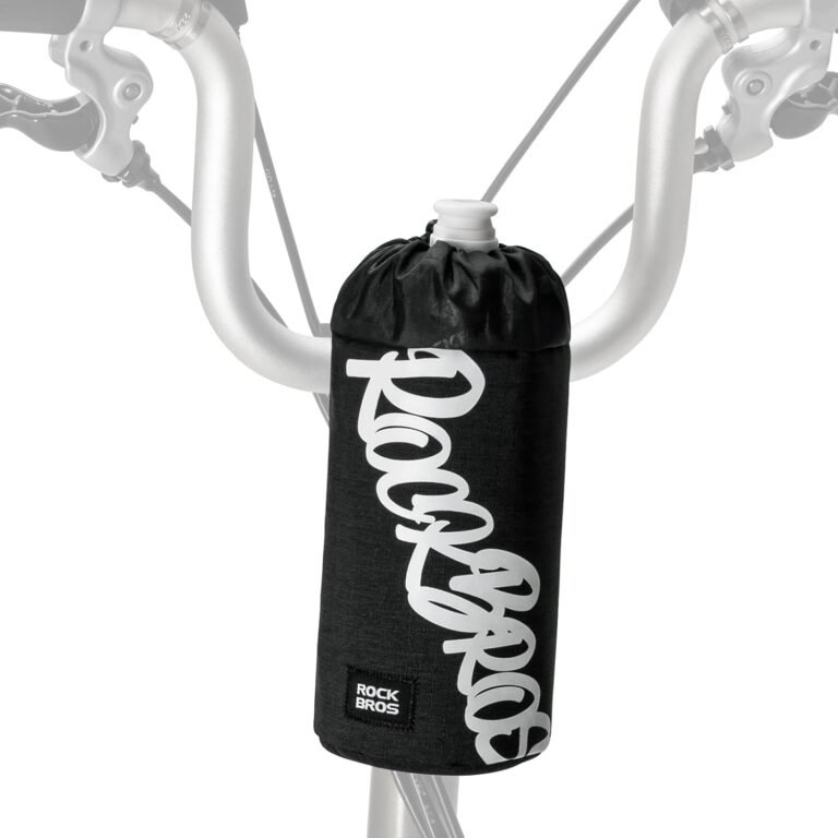 ROCKBROS Bicycle Drink Holder Without Screws, Pouch Bag Bikepacking Easy Mounting on Handlebar or Saddle, 1L, Bicycle Pouch Drink Bottle Holder for MTB, Road, Kids and E-bike
