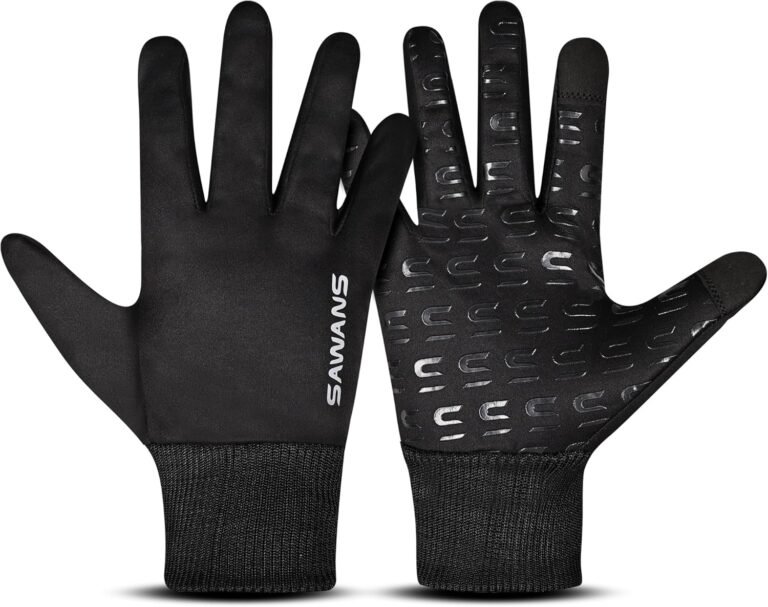 SAWANS Warm Winter Gloves Running Cycling Gloves Touch Screen Anti-slip for Men Women Cold Weather Driving Sports Outdoor Bike Gloves Hiking Ski Climbing Riding Walking