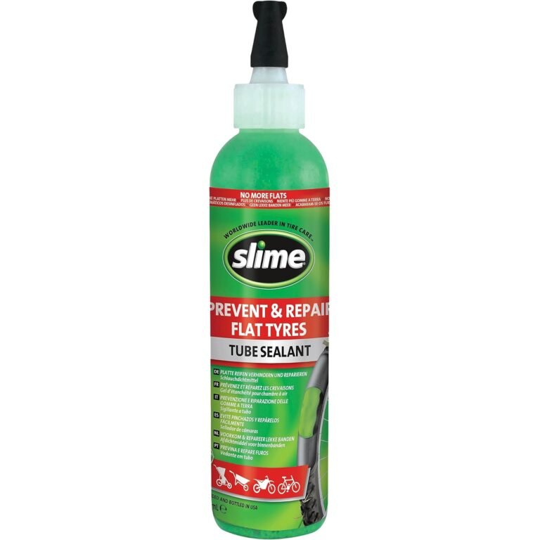 Slime 10015 Bike Tube Puncture Repair Sealant. Prevent and Repair. Suitable for all Bicycles, E-Scooters, Prams and other Vehicles fitted with Inner Tubes. Non-Toxic. 237 mL (8oz) bottle