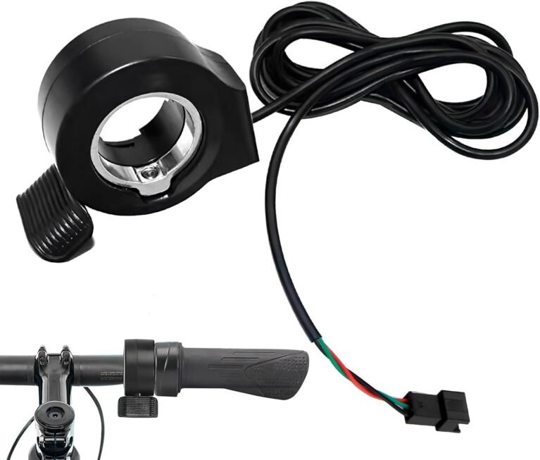 Thumb Throttle Electric Bike Scooter Throttle Speed Control, Waterproof 22mm/7/8" Accelerator Grip, 24V-72V Motors, Upgrade Kit (Black)