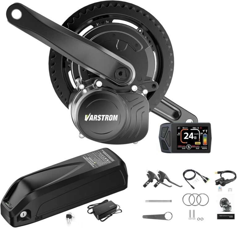 TSDZ Mid Drive Conversion Kit 36V 250W TSDZ-2B with EKD01 Multilingual LCD Display, New Version TSDZ-2 Electric Bike Conversion Kit Torque Sensor Mid Motor with Optional Battery