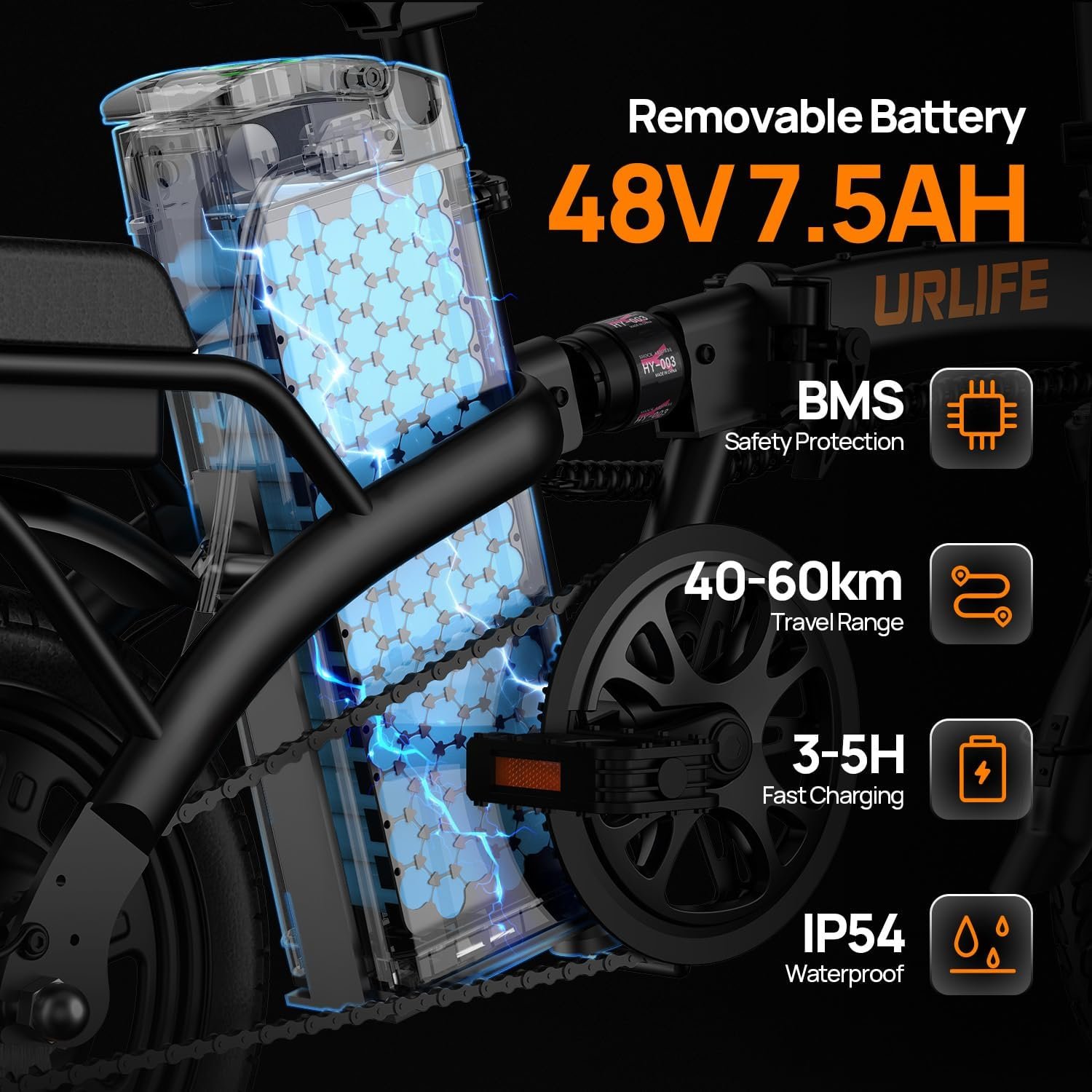 Urlife Electric Bike Por