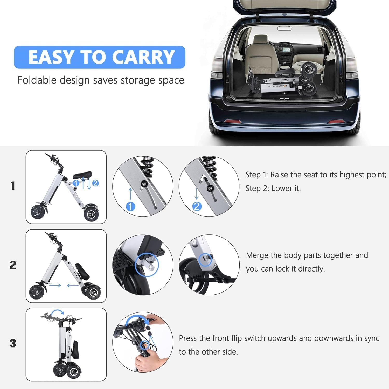 Wheel Mobility Scooter Electric