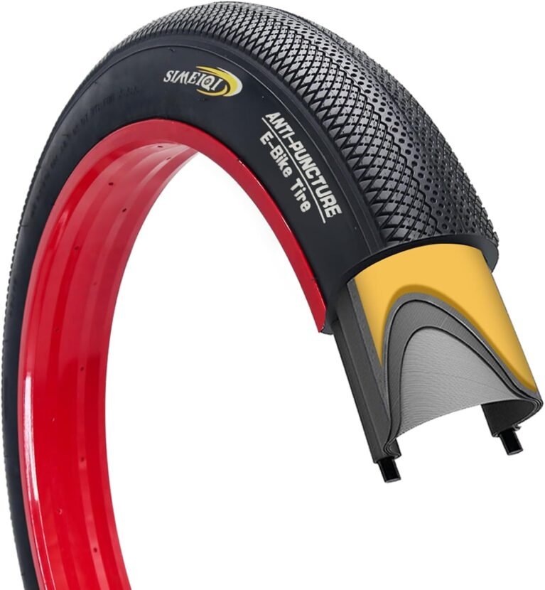 20"/26"X4.0" Inch E-Bike Fat Bike Tires Electric Tricycle Tyres Foldable Replacement Tire for City Commuter Ebike Street Road Pavement Park or Urban Mountain Bicycle