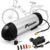 36V Ebike Battery 10AH Water Bottle Electric Bike Battery Silver Removable Electric Lithium Bicycle Batteries with Charger, Indicator Light, Base Holder