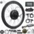 48V Rear Wheel E-Bike Conversion Kit, 27.5 Inch Electric Bicycle Motor Kit with LCD Display & PAS, Programmable Brushless Gearless Hub Motor, Waterproof cable for Mountain Bike DIY