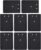 8 Pcs TPU Bike Rack Scratch Protection Pads, 12x9cm Black Universal Anti-Scratch Mats, Paint Protection Film for Car Trunk, Tailgate & Door Bicycle Racks