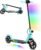 Electric Scooter, 6.5” Foldable Electric Scooter, Colorful Lights Electric Scooters for Ages 6-12, 8Mph, 5 Miles of Range, LED Display, Safe Kids E-Scooter