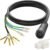9 Pin Wheel Hub Motor Cable, E-bike Motor Hall Sensor Waterproof Extension Cable, 80cm Electric Bike Accessories Convert Cord for Electric Bicycle