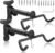 WELDUN Bike Wall Mount, Bicycle Holder, Foldable Bike Rack, Adjustable Distance, with Helmet Hook, Bike Storage Rack for Garage and Indoor(2 Pack)