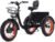 Electric Tricycle for Adults, Foldable E-Trike with 48V 15Ah Removable Battery, Up to 60-80 KM PAS Range, 20″ Fat Tyres, 7-Speed, Large Rear Carrier