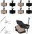 4 Pairs Bike Brake Pads for Bicycle Disc Brake Pads, Resin Mountain Bike/Scooter/MTB Brake Pads – Compatible with Shimano Brake Pads, Tektro, M575, MT200, M525, M495, M486, M485, M475, M505