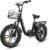 SAMEBIKE Electric Bike, Folding Adult Electric Mountain Bike, 36V 13AH Removable Battery, 7 Speed Gears, 20″ *4.0″ Fat Tire, Suspension Fork,with Rugged Front Basket and Rear Bracket,Quick Delivery