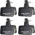 BUCKLOS Bike Brake Pads 4 Pairs Disc Brake Pads for Bicycle, mountain bike Electric Bike Brake Pads Replacement