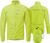 FDX Men’s Cycling Jacket – Waterproof Lightweight Breathable Cycle Rain Jersey – High Visibility Full Sleeves Reflective Tops – Windproof Packaway Pouch Coat for Running, Riding, Mountain Bike Racing