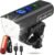 REHKITTZ Super Bright Bike Lights Set, 3300 Lumens, 13 Lighting Modes LED Bicycle Light with High-Capacity 5000mAh Rechargeable Battery, Dual-Beam Front Light, Sturdy Aluminum Alloy, Digital Display