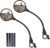 flintronic 2 x 360 Degree Rotating Wide Angle Bicycle Mirrors Acrylic Convex Safety Mirrors for Handlebar 22-30mm Accessories for All Bikes, Motorcycles