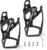 Ainiv Bike Water Bottle Cage, 2PCS Plastic PC Bike Water Bottle Holder, Bicycle Cup Holder, Cycling Bottle Holder for Road Bike and Mountain Bike, Black