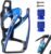 Bike Water Bottle Holder, Durable Non-Slip Lightweight Universal Bicycle Bottle Cage for Mountain Road Cycling Accessories and 2PCS Valve Caps