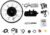 1500W Electric Bike Conversion Kit 26 Inch Rear Wheel, Brushless Hub Motor with LCD Display, PAS Sensor, Controller, Brake Levers, 7 Speed Freewheel, High Torque E-Bike Motor Kit for Road Bicycles