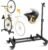 Sttoraboks Freestanding Vertical Bike Storage Stand with Wheels, Stable Floor Bike Racks for Garage/Apartment, Indoor Cycle Storage Rack, Adjustable Height, No Drilling Required, Max 10cm Tire Width