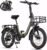 ENGWE Electric Bike for Adults 20″ Foldable Electric Bicycle Trekking Step-through City E-Bike 36V 15.6Ah Removable Battery