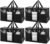 TAILI Moving Bags Extra Large Heavy Duty 4 Pack Storage Bags with Zips, Clear Window & Reinforced Handles, Black Storage Bags with Lid for Clothes,Moving,Travel,Beddings,Duvets