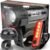 BLITZU Gator 320 Bike Lights, Bicycle Light Front and Back for Night Riding. USB-C Rechargeable Headlight Rear Taillight & Bell Set. Cycling Accessories Men Women Kids. Gift for Dad, Mom, Boys, Girls