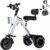 3 Wheel Folding Electric Tricycle for Adults, Lightweight Mobility Scooter with 450W Motor & 36V Removable Battery, Reverse Function 450W36V