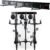 VonHaus Bike Wall Mounts – Space Saving Rack For Garage, Holds 3x Bike and 3x Helmet – Vertical Wall Mounted Rack for Mountain or Road Bicycle- Premium Quality Cycling Storage Mount