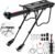 DazSpirit Rear Bike Rack, Adjustable Bicycle Rear Cargo Rack, MTB Rear Rack, Bike Rear Seat Luggage Rack, Quick Release, Load 60kg, Aluminum Alloy Material with Reflector for Cycling Camping Touring