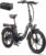 Fafrees F20 PRO Electric Bike, 20 * 3.0 INCHES Fat Tyers Folding City E-Bike, 120-150KM Range 36V 18Ah Removable Battery, 250W 25KM/H Max 7 Speed