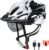 Bike Helmet for Men and Women, Lightweight Cycle Helmet with LED Light Magnetic Goggle Sun Visor, Mountain & Road Bicycle Helmets for Adult Cycling Adjustable Size 57-62cm