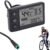 S866 LCD Display Panel for Electric Bike Scooter, 24V 36V 48V Waterproof E-Bike Speed Meter with 5 Pin Plug, IP65 Backlit Dashboard Meter Fit for 22.2mm Handlebar