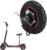Electric Scooter Hub Motor for M4 M4pro 48V 800W with Solid Rubber 10 Inch Rear Wheel – Compatible with Electric Scooters