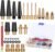33Pcs Bike Pump Adapter Set, Bicycle Metal Valve Adapter Kit with Extension Pipe, for Balls/Bikes, DV SV AV Bicycle Air Pump Inflation Needle Nozzle Kit