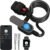 Eseesmart Bike Lock with Fingerprint, Bicycle Lock with Keys Fingerprint Bluetooth Control Digital Electronic Biometric, Heavy Duty Waterproof High Security Bike Locks Scooter Motorcycle Bicycle-Black
